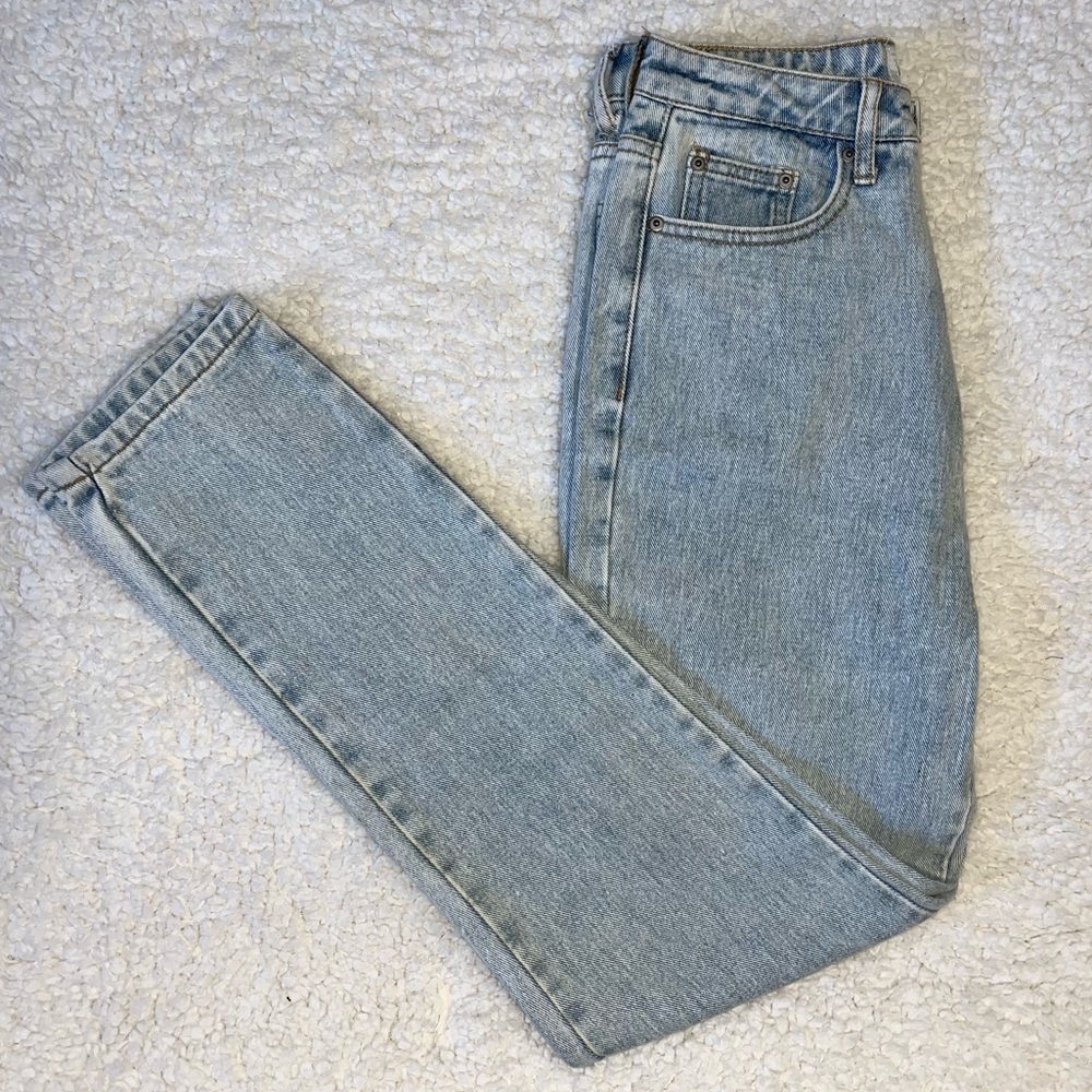 Rhythm. Classic Hi-Rise Taper Straight Fit Light Wash Jeans